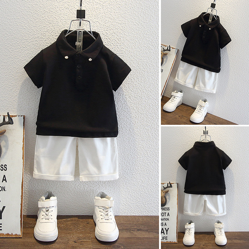 Children's clothing boys summer suit 2022 new children's summer cool cool short-sleeved children's thin section baby summer clothes tide