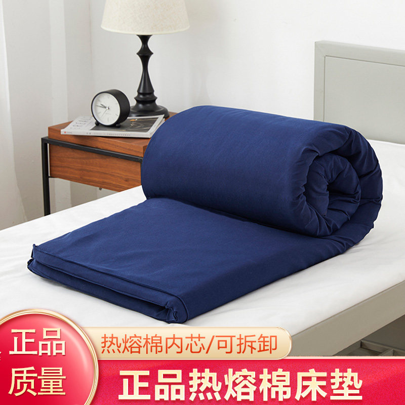 Troop Fire Mattress Hot Melt Cotton Cushion Flame Blue Cotton Cushion Dormitory Army Single Training 01 Mattress Bedding