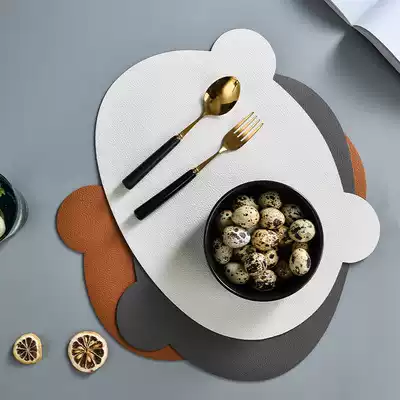 Home insulation mat European xi can dian waterproof leather can pan dian anti-scalding heatproof bowl mat American mats