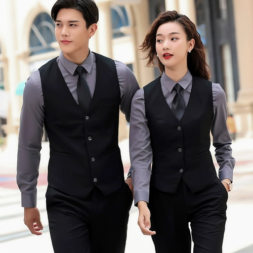 Отец -официант отель рабочая одежда мужская и женская жилета Set Western Restaurant Bar Ktv Театральный стой