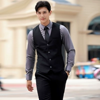 Черный жилет, штаны, рубашка