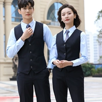 Женский темно -синий жилет + брюки + синяя рубашка (необходимо комментарии и заметки для белых рубашек)