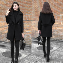 Mid-length wool coat womens anti-season special clearance autumn and winter new Korean loose thin coat trend