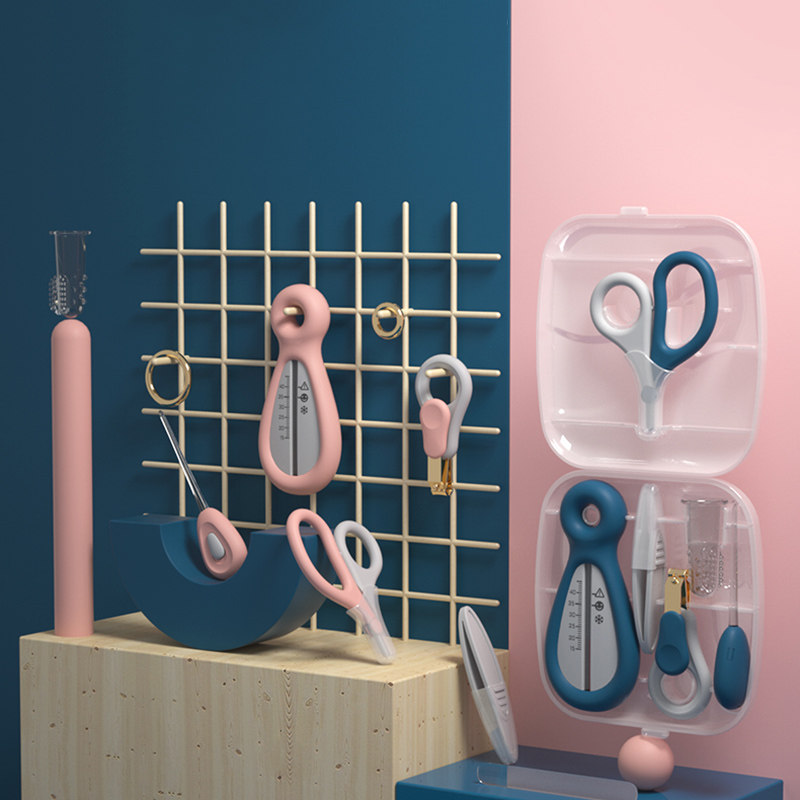 babycare baby nail clippings set toddler baby safety nail clippers nascent children anti-nip meat nail clippers