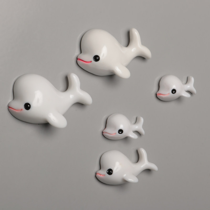 Dolphin Whale Small Magnet Cute Cute Cute Object Magnet Decoration Fridge Magnet Creative Magnet Freezer Sticker Magnet