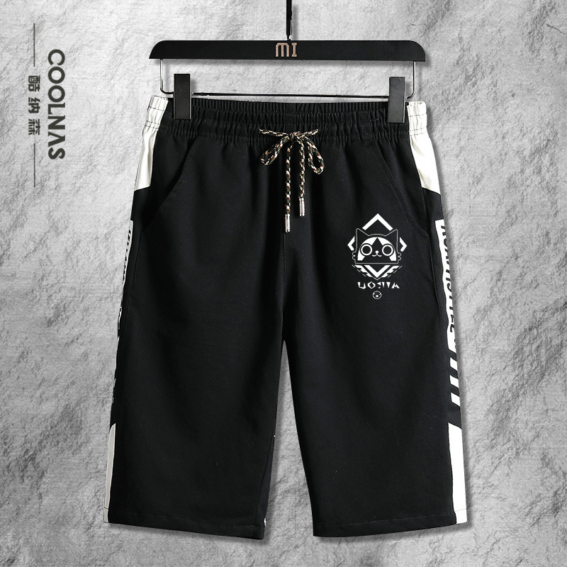 Game Monster Hunter Chef Ailu Cat Anime Merchandise Thin Shorts Men's Teenagers' Five-Point Shorts Summer Trend