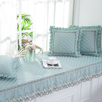 Set as a net red floating window mat 2022 New light extravagant high-end balcony window sill cushion non-slip Four Seasons General summer