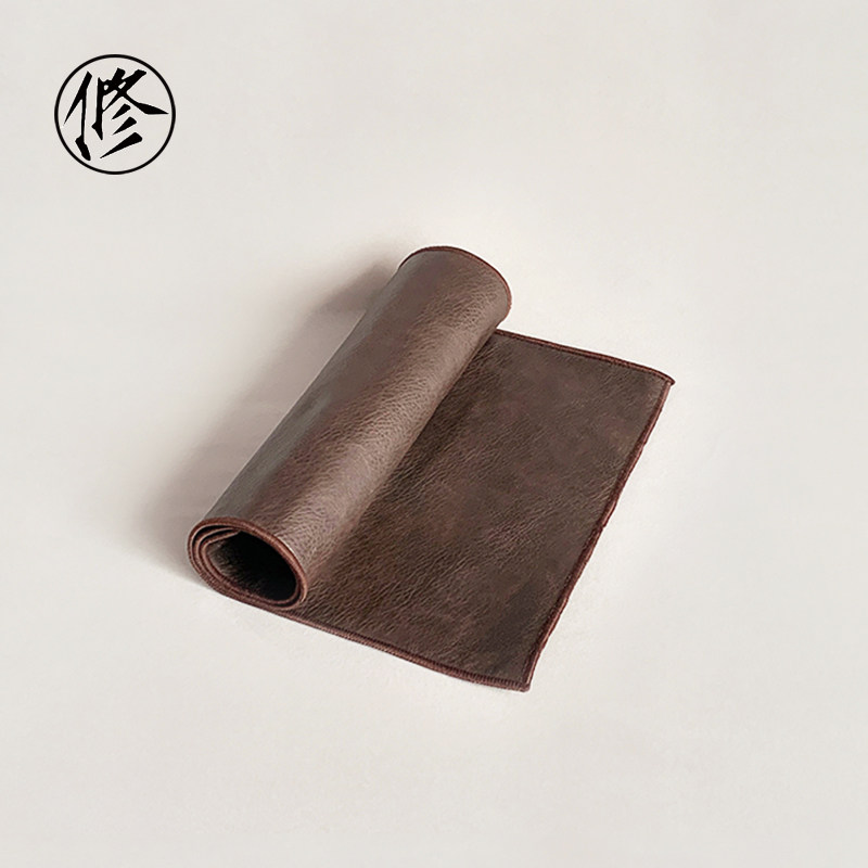 Artificial Leather Quality Tea Mat Home Pendulum Waterproof Tea Flag Tea Accessories Brief Home Tea Tray Mat Kung Fu Tea Track Zero Fit