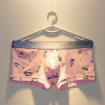 3 underwear men cotton summer thin youth trend personality cartoon boxer pants breathable junior high school students boxer pants