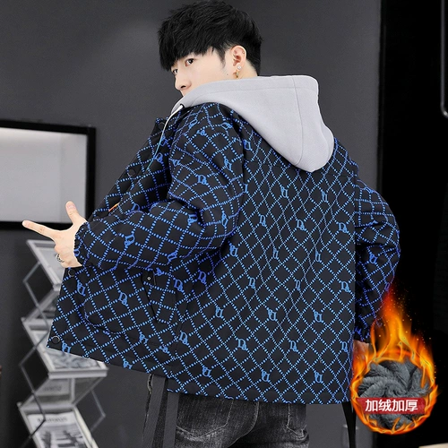 Зимняя куртка, утепленная удерживающая тепло толстовка с капюшоном для школьников для мальчиков, подходит для подростков, для средней школы