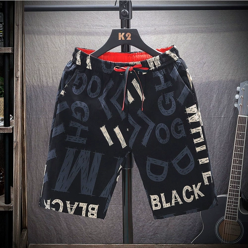 Шорты, мужские летние пляжные трендовые штаны, свободный крой