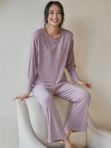 Daily and Winter New Lady Punk Kit Womens Family Clothes Long Sleeve Super Comfortable Soft Woman Pajamas