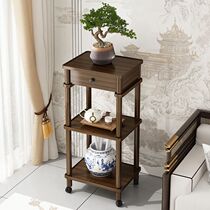 New flower stand solid wood living room floor-standing multi-layer potted plant rack spider orchid new Chinese style indoor simple flower rack