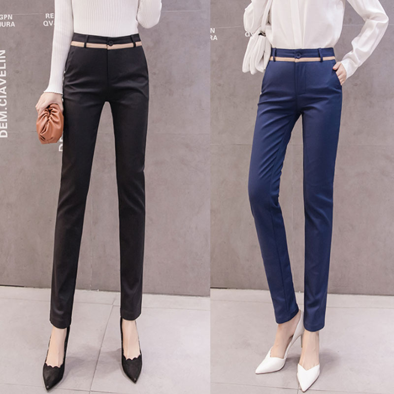 Suit pants women's spring and autumn new thin pants Korean version high waist show thin feet casual trousers all-match slim trousers