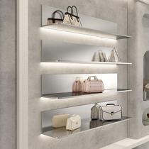 Stainless steel multi-layer display props rack clothing store bag jewelry shelf shoe store shoe rack wall hanging