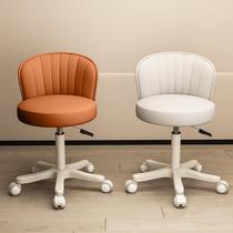 Beauty salon special lifting rotating pulley barber round stool high-end nail salon backrest chair