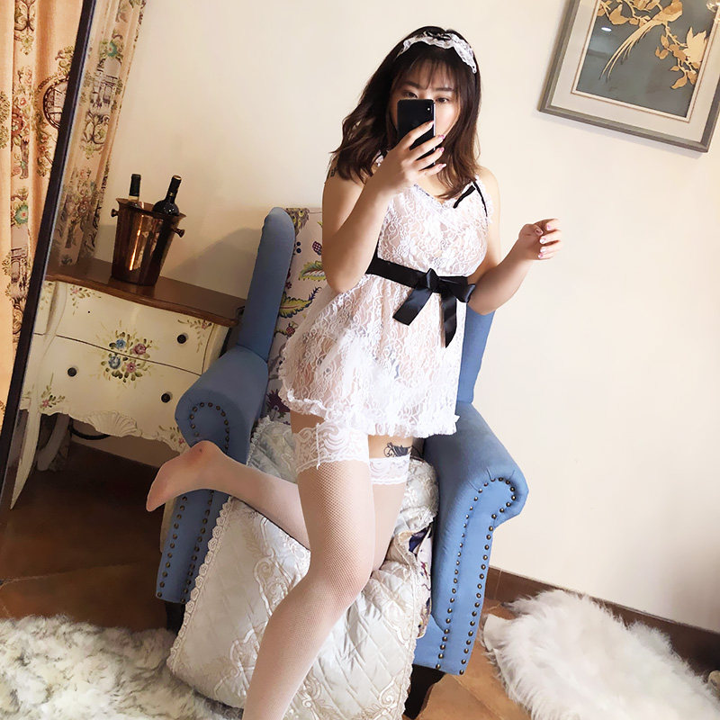 Sexy underwear maid maid outfit plus size fat mm owner real-life real-life buyer show reality show sexy perspective