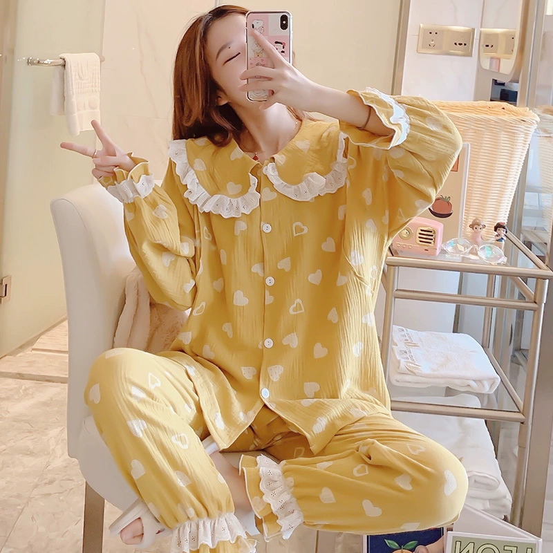 Quần áo giam giữ mùa hè cotton sau sinh cho con bú mang thai cho con bú quần áo cho con bú miệng phụ nữ mang thai bộ đồ ngủ của phụ nữ tại nhà - Giải trí mặc / Mum mặc