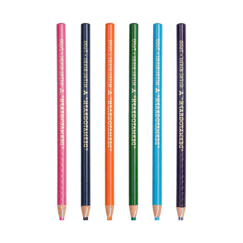 Japan Mitsubishi Industrial Crayons 7600 Environmentally Friendly Hand Tear Roll Toilet Paper Crayons 12 Colors Optional