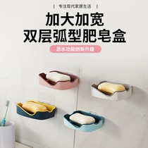  Soap box drain toilet soap box Punch-free soap box Suction cup Wall-mounted soap holder Creative soap holder