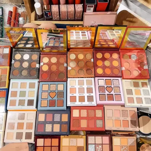 Косметическая база под макияж для ухода за кожей, тени для век, помада, блеск для губ, румяна, 4 шт