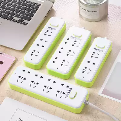 Multifunctional socket panel multi-hole plug-in row Desktop usb household row plug-in dormitory for student bed extension cord multi-hole charging socket board terminal plug-in board with long cord extension cord extension cord