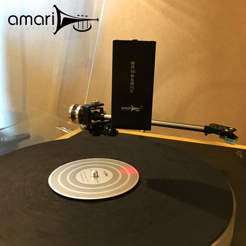 Vinyl turntable speed measuring tool Record player speed light Speed plate High precision 50 Hz strobe light calibration light