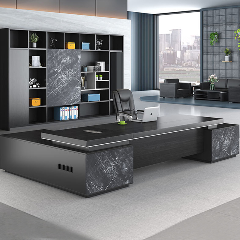 Minimalist Modern Double Cabinet Owner Desk Chair Composition President Room Furniture Manager Desk Single Atmospheric Banter