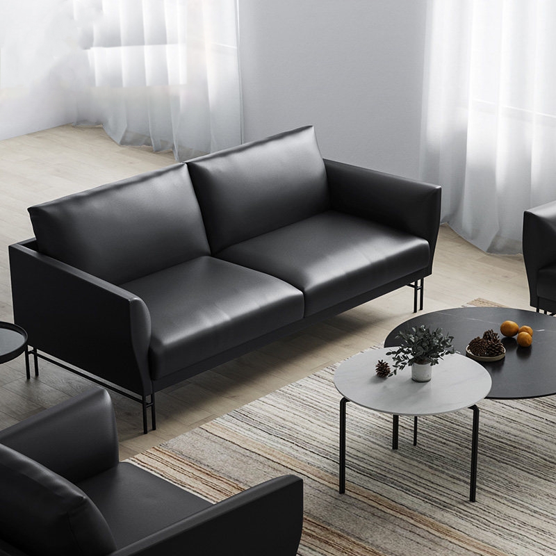 Brief Modern Fashion High-end Office Sofa Tea Table Composition Business Hospitality Single Double Trio Places Guest Room Sofa