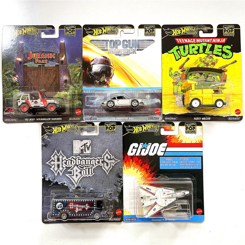 Hxd63 Hot Wheels Entertainment Pop Culture Ford Datsun Back to the Future Barbie Winter Melon Alloy Car Dmc55