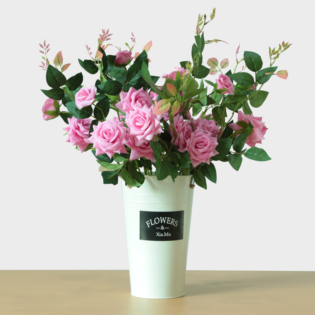 Mô phỏng hoa hồng hiện đại tối giản phòng khách trang trí máy tính để bàn trong chậu phong cách châu Âu hoa giả mô phỏng trang trí hoa phù hợp - Hoa nhân tạo / Cây / Trái cây