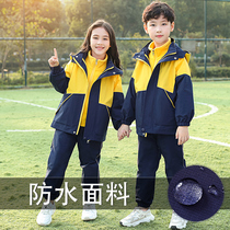 Kindergarten Garden Clothing Spring Autumn Clothing Primary School Childrens School Uniform Suit Autumn winter Outdoor sub-machine clothes Three sets of childrens class clothes