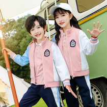 Childrens school uniform suit Primary school children Class uniforms Spring and autumn clothes Three sets Games teachers kindergarten Garden clothes Spring and autumn clothes
