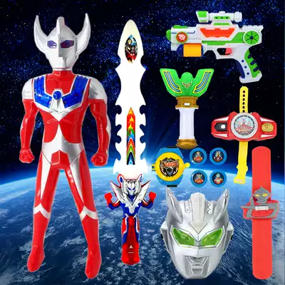 Ottman toy boy Rob voice changer Dega mask toy robot Superman Diga card children