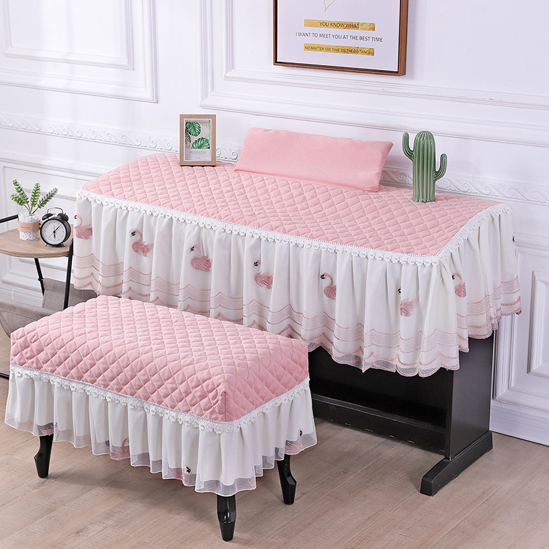 Factory direct sales electronic organ dust cover 88-key piano cover Yamaha double-row key custom piano cover cloth 61-key piano bench cover