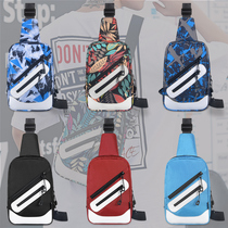 New Casual Mens Diagonal Satchel 100 Lap Single Shoulder Bag Women Ins Tide Students Chest Bag Tidal personality Chest Front Little Backpack