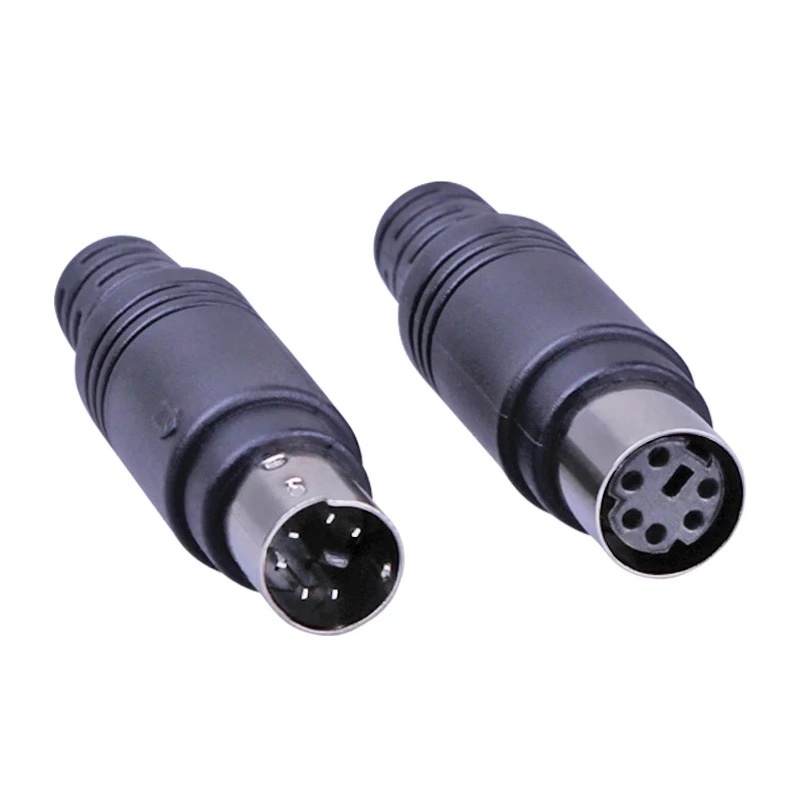 Keyboard sliding rat welding head MD6 needle welding head round 6-pin welding head round 6-core plug PS2 male head