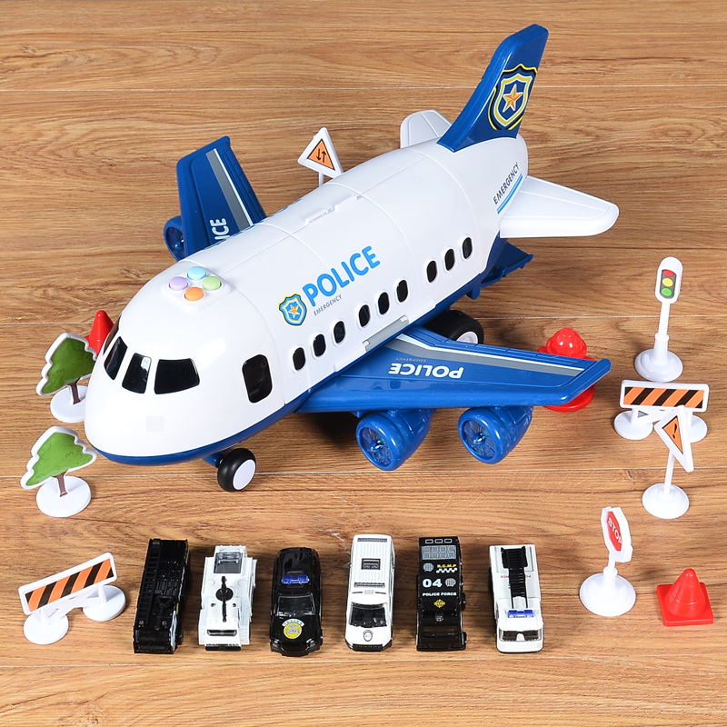 Children's large airplane toys 3 years old and over 6 years old Multi-function 2-5-7 puzzle 8 fall resistant 9 Cars 2 boys and girls