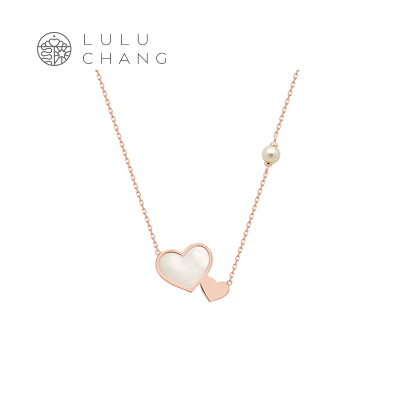 luluchang necklace woman 925 pure silver fashion design sense pendant ornament long version heart love series necklace