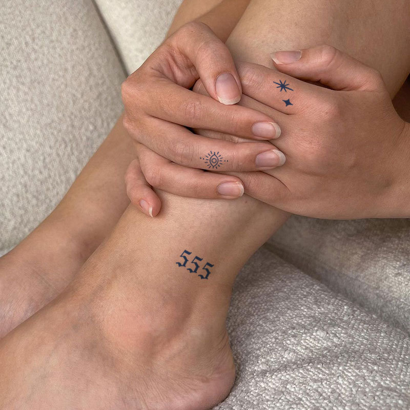 Gattoo【Mini Digital Series】Numbers 1-9 Small Pattern Waterproof Non-Reflective Tattoo Stickers Gattoo【Mini Digital Series】Numbers 1-9 Small Pattern Waterproof Non-Reflective Tattoo Stickers