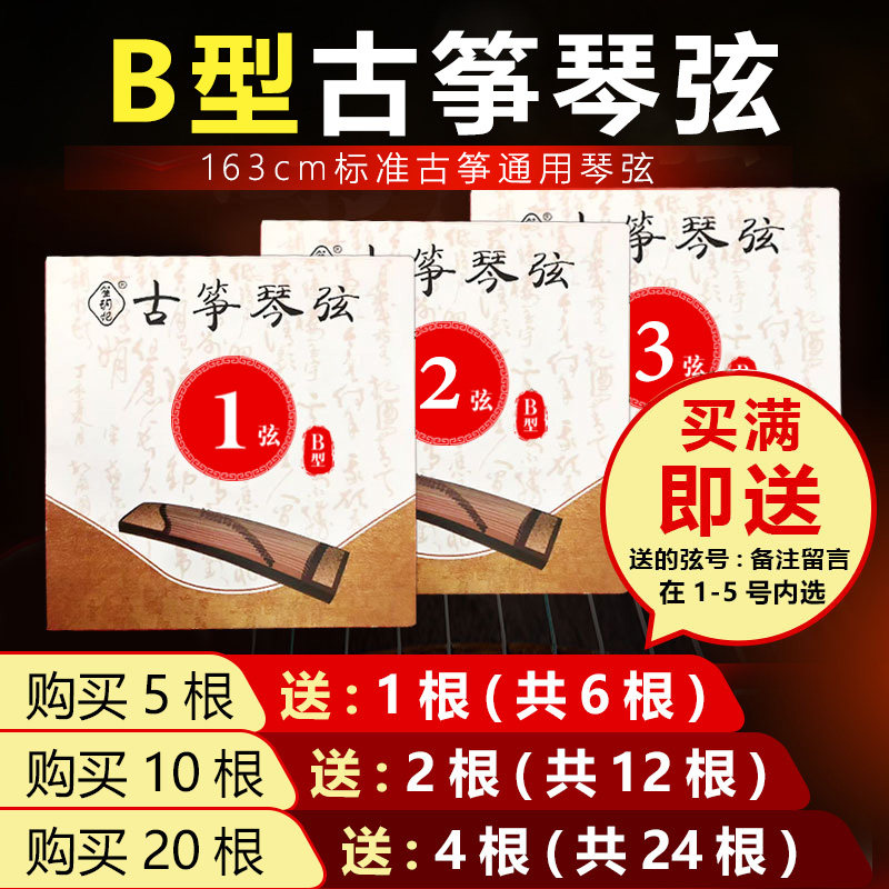 盛月記 B型古筝弦 プロフェッショナル 163 標準古筝用単弦セット 1-21 完全 B型