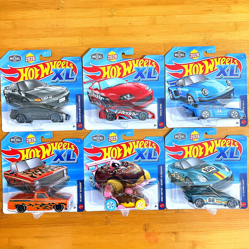 Hot Wheels 1:43 XL Porsche Toyota Supra Chevrolet Nissan Gtr Donut Alloy Car Model Jkl02