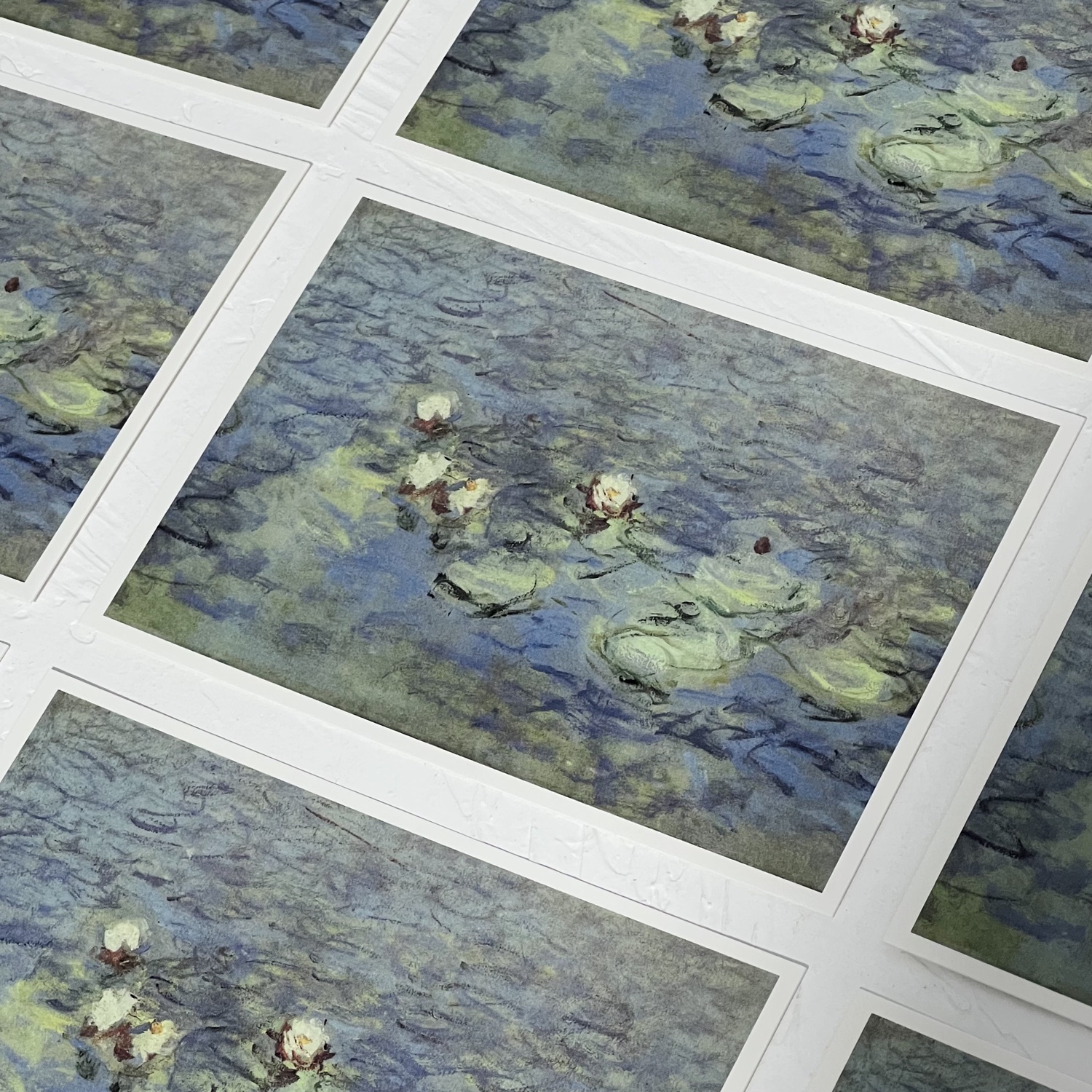 French Musée d' Orsay Orsay Art Gallery Postcards Suite Monet Sleeping Lotus Leaflets