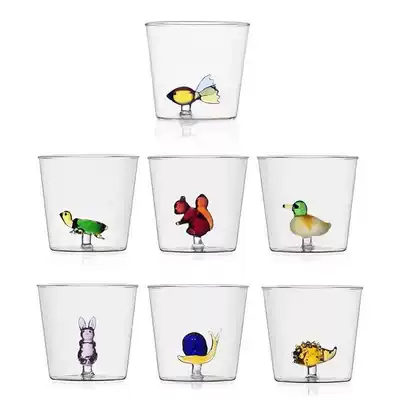 Spot Italy ICHENDORF Animal Manor Glass Water Cup 320ml