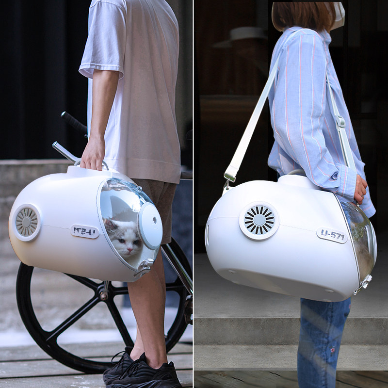 Walking cat pack inclined satchel outside portable space cabin Shoulder Bag Pet Pooch Cat Kitty with travel theorizer large capacity