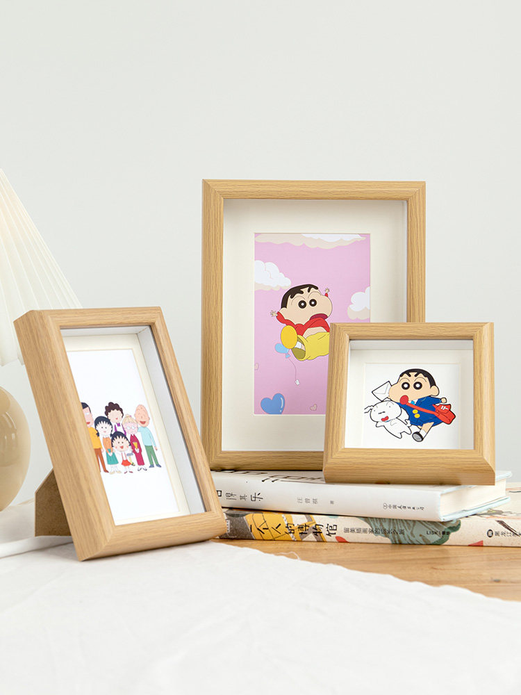 Square Photo Frame Swing Table 6 Inch 7 Hollow Solid Dry Flower Mounted Diy Hand Frame Swing Table Display Picture Frame