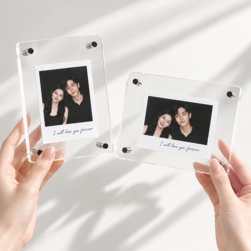 Acrylic Photo Frame Double-Sided Transparent Crystal Display Stand 6inch 78inch Ins Small Card Postcard Photo Display Frame Acrylic Photo Frame Double-Sided Transparent Crystal Display Stand 6inch 78inch Ins Small Card Postcard Photo Display Frame