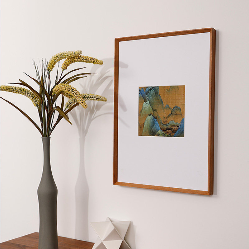 a4 Solid Wood Country Painting Photo Frame Hanging Wall a3 Business License Certificate Mounted Jigsaw Puzzle Arbitrary Size Custom Frame Outer Frame