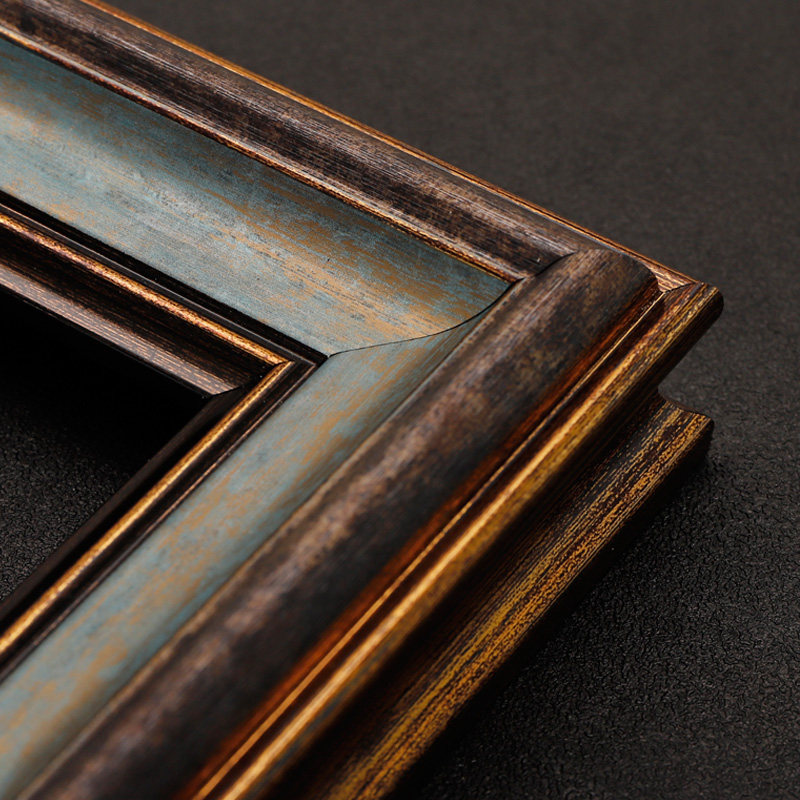 Retro oil painting frame outer frame digital oil painting mounting any size custom decorative frame like frame custom wall hanging wall