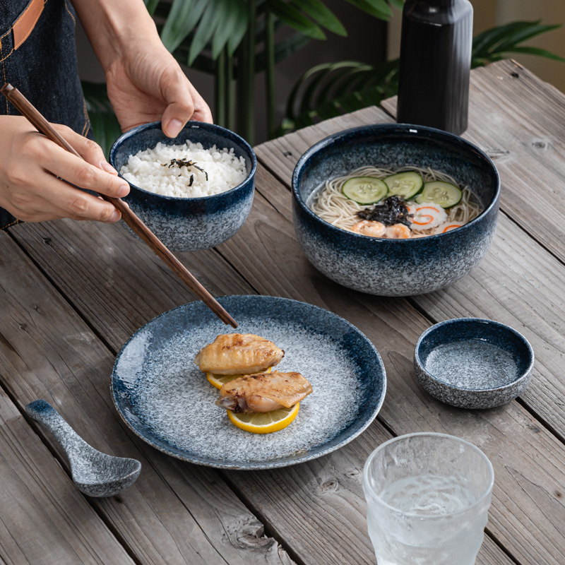 2023 Japanese-Style Tableware Set Bowls and Plates Household Combination Bowl and Chopsticks Set Tableware for One Person Bowl and Plate Set for Home Use 2023 Japanese-Style Tableware Set Bowls and Plates Household Combination Bowl and Chopsticks Set Tableware for One Person Bowl and Plate Set for Home Use